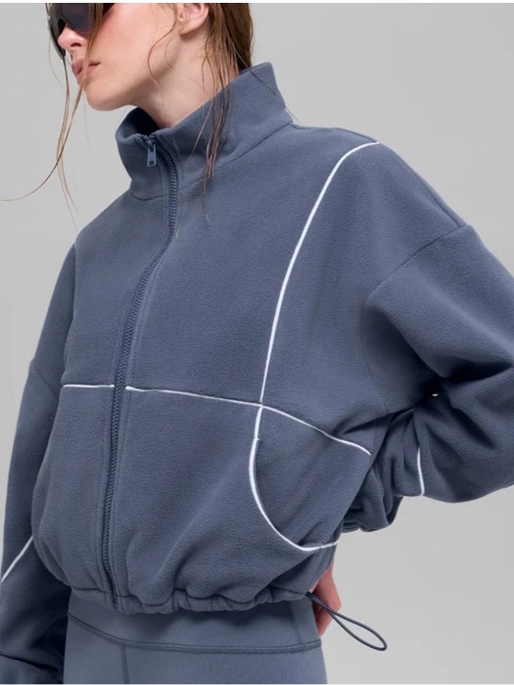 Alo Game Time Polar Fleece Full Zip Jacket